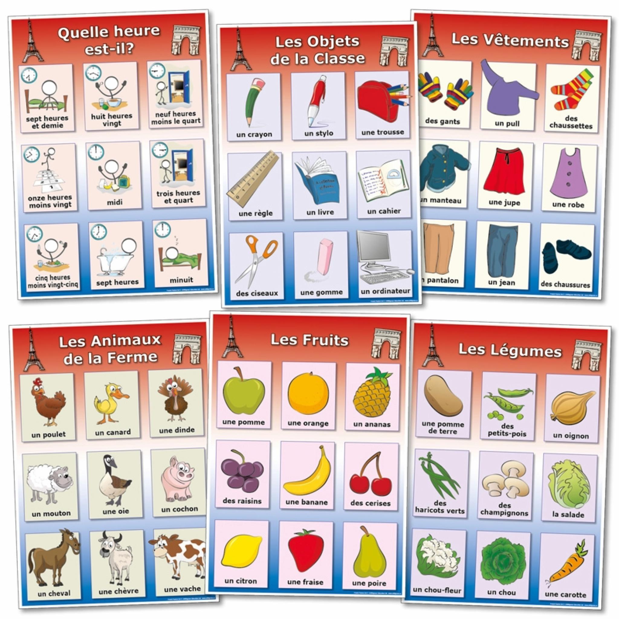 French Vocabulary Posters 5927