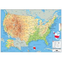 USA Physical Map