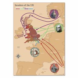 Invaders of the UK Map
