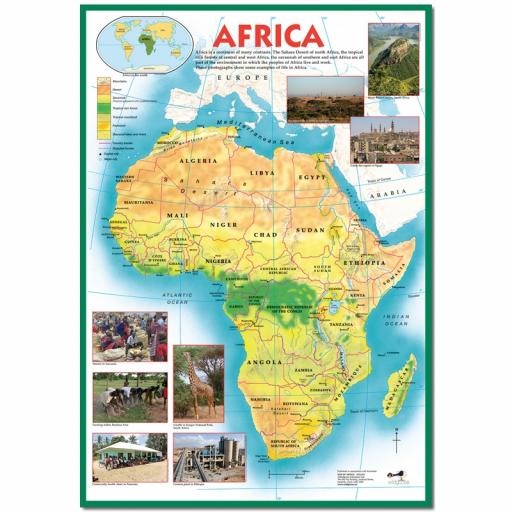 Map of Africa Poster