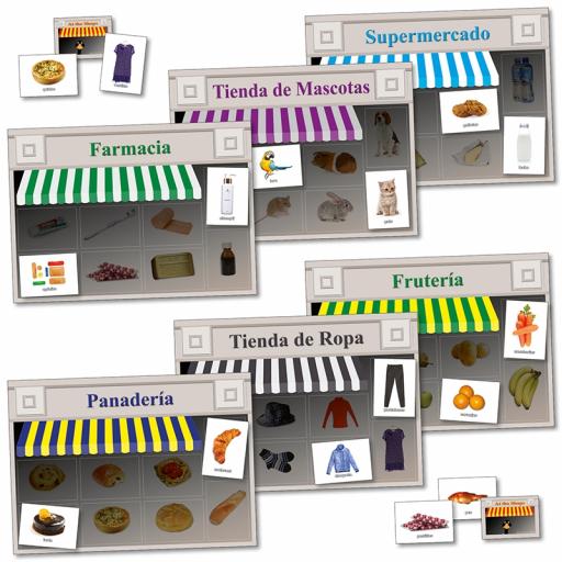 To the Shops Spanish Shopping Game