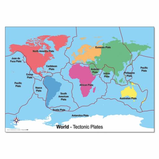 Tectonic Plates World Map