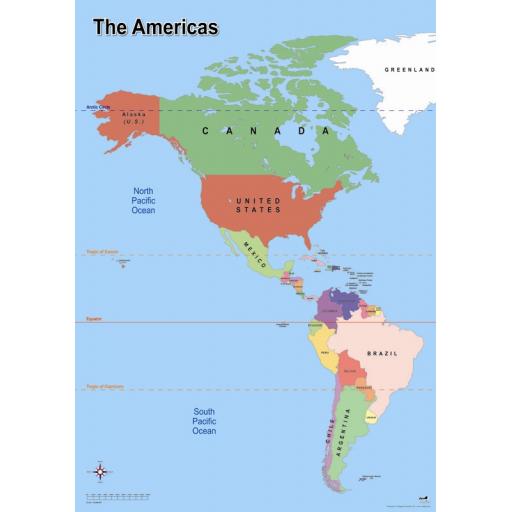 Map of the Americas