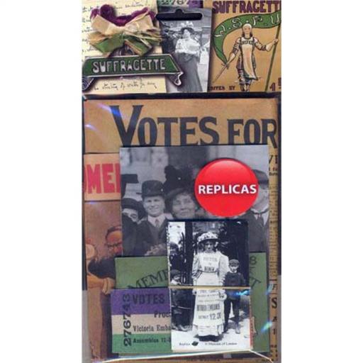 Suffragettes Memorabilia Pack and Pankhursts Poster