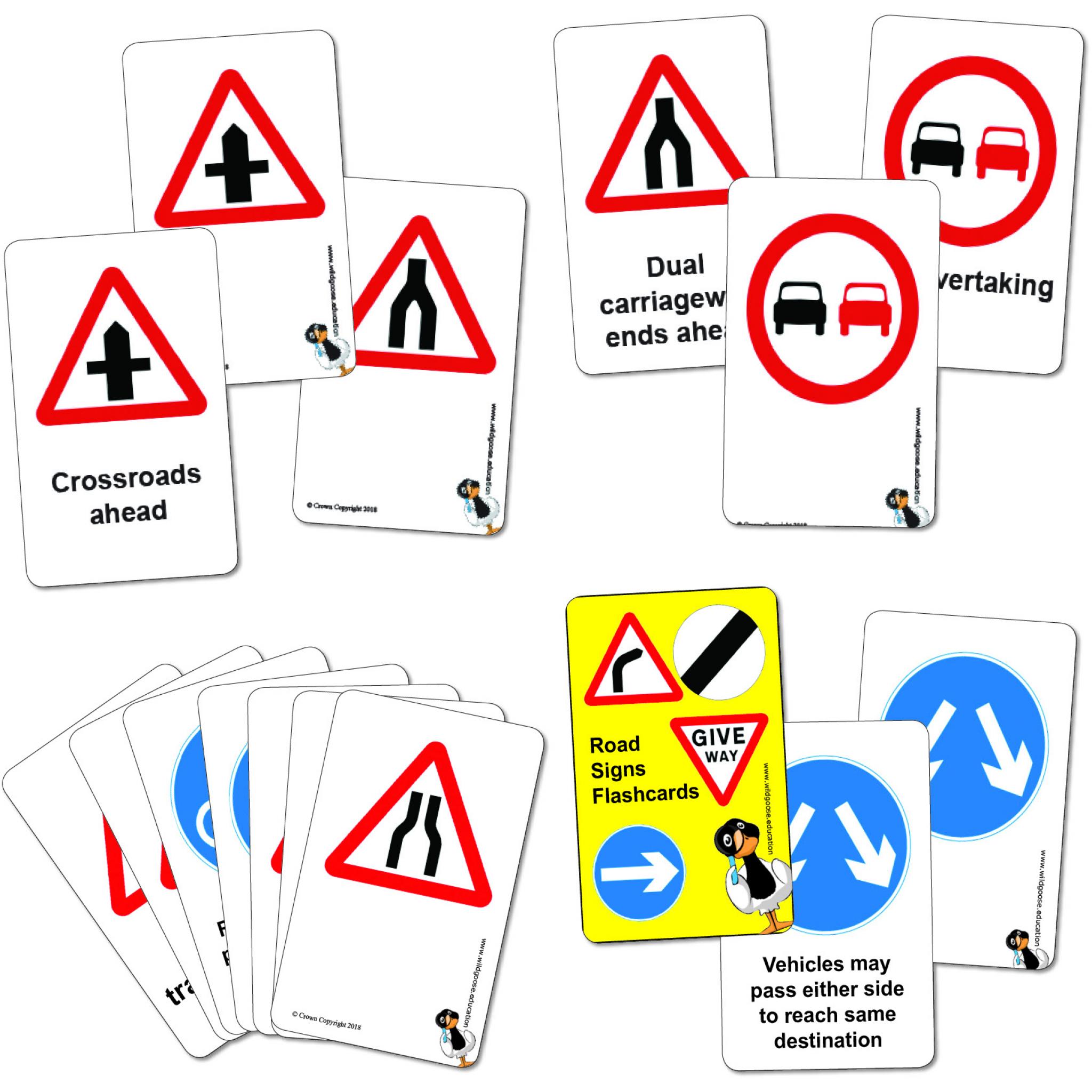 roads-sign-flashcards-wildgoose-education