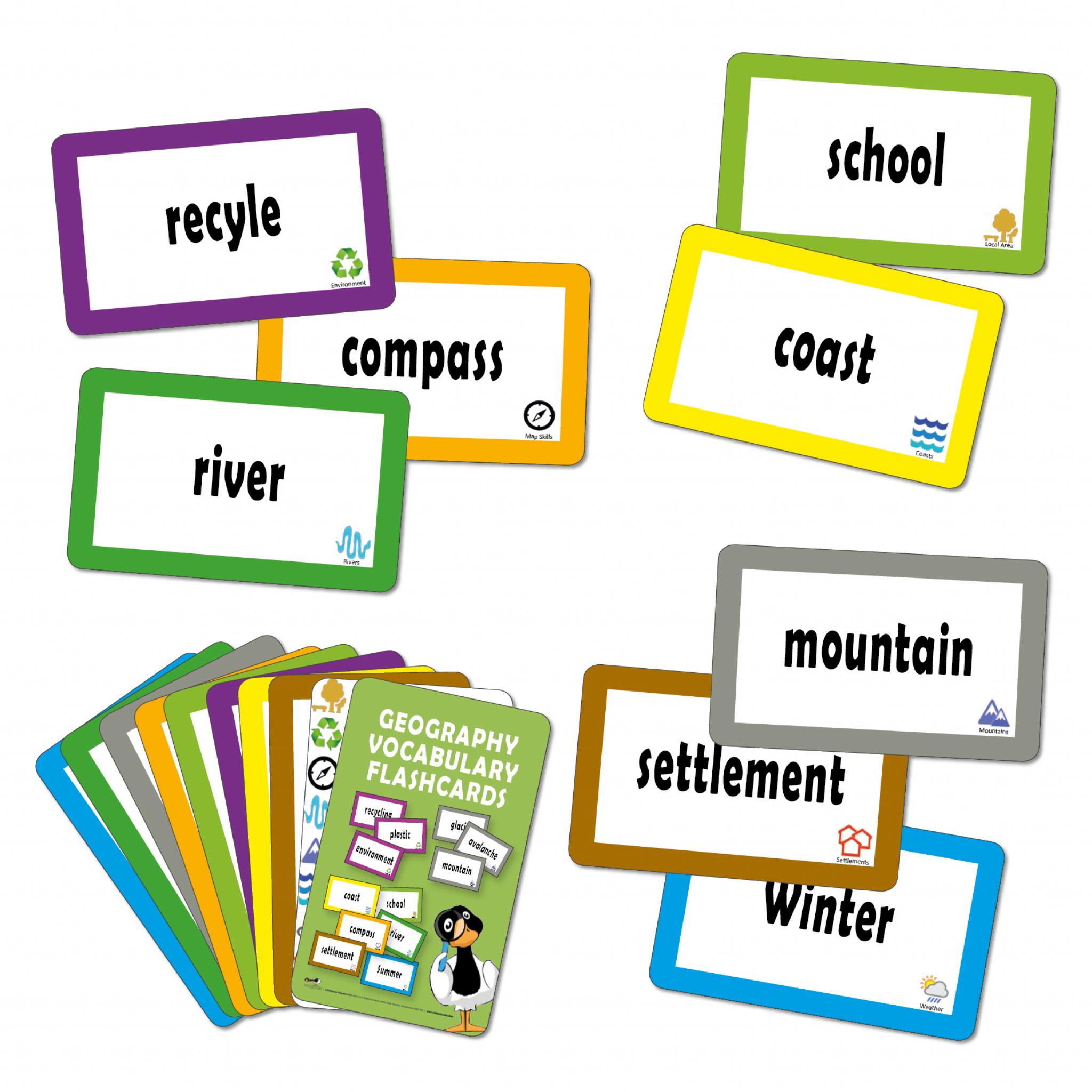 Geography Vocabulary Flashcards Wildgoose Education